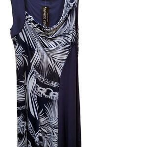Linea domani palm sleeveless dress